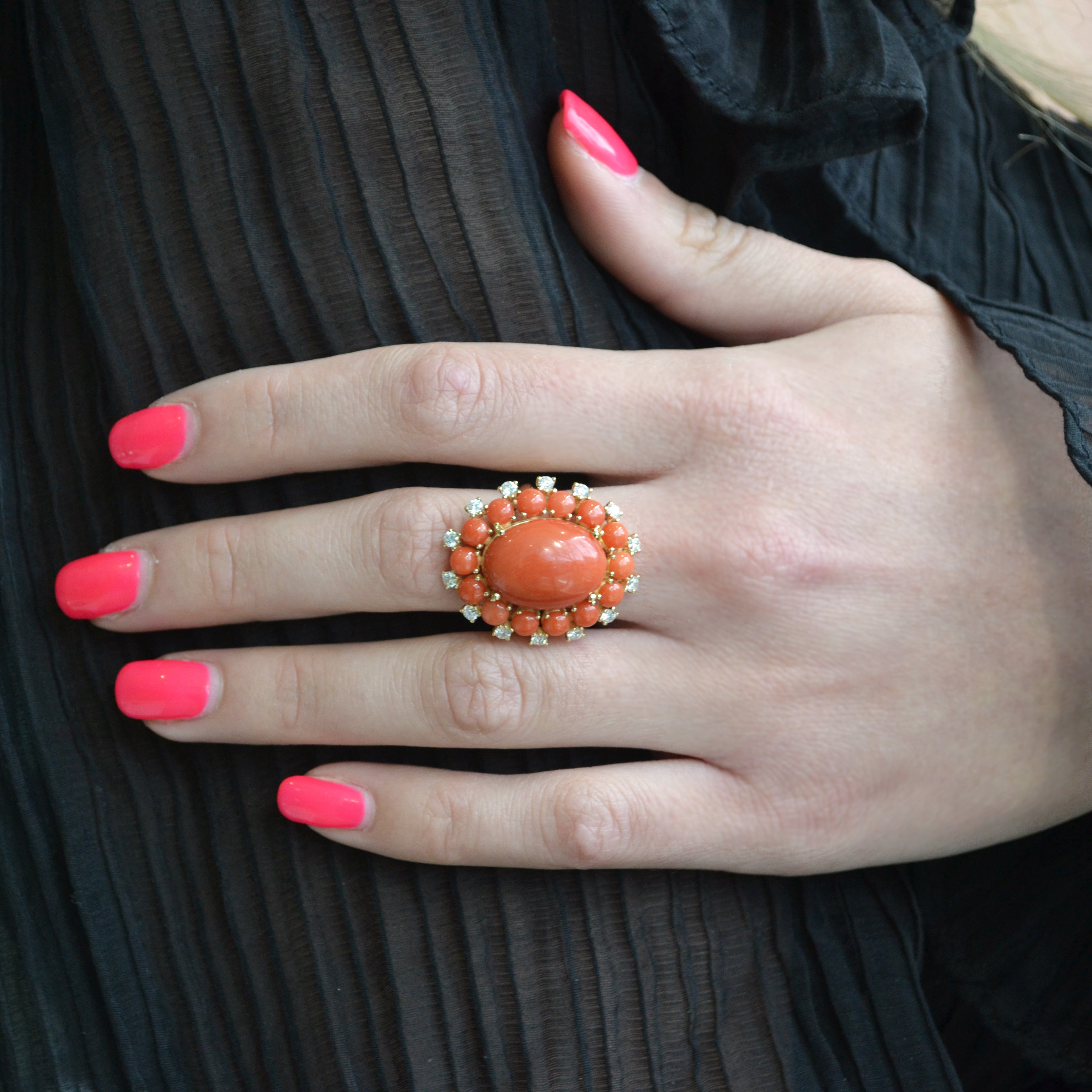 a-furst-sole-cocktail-ring-natural-red-coral-diamonds-18k-yellow-gold-A2020GKK1