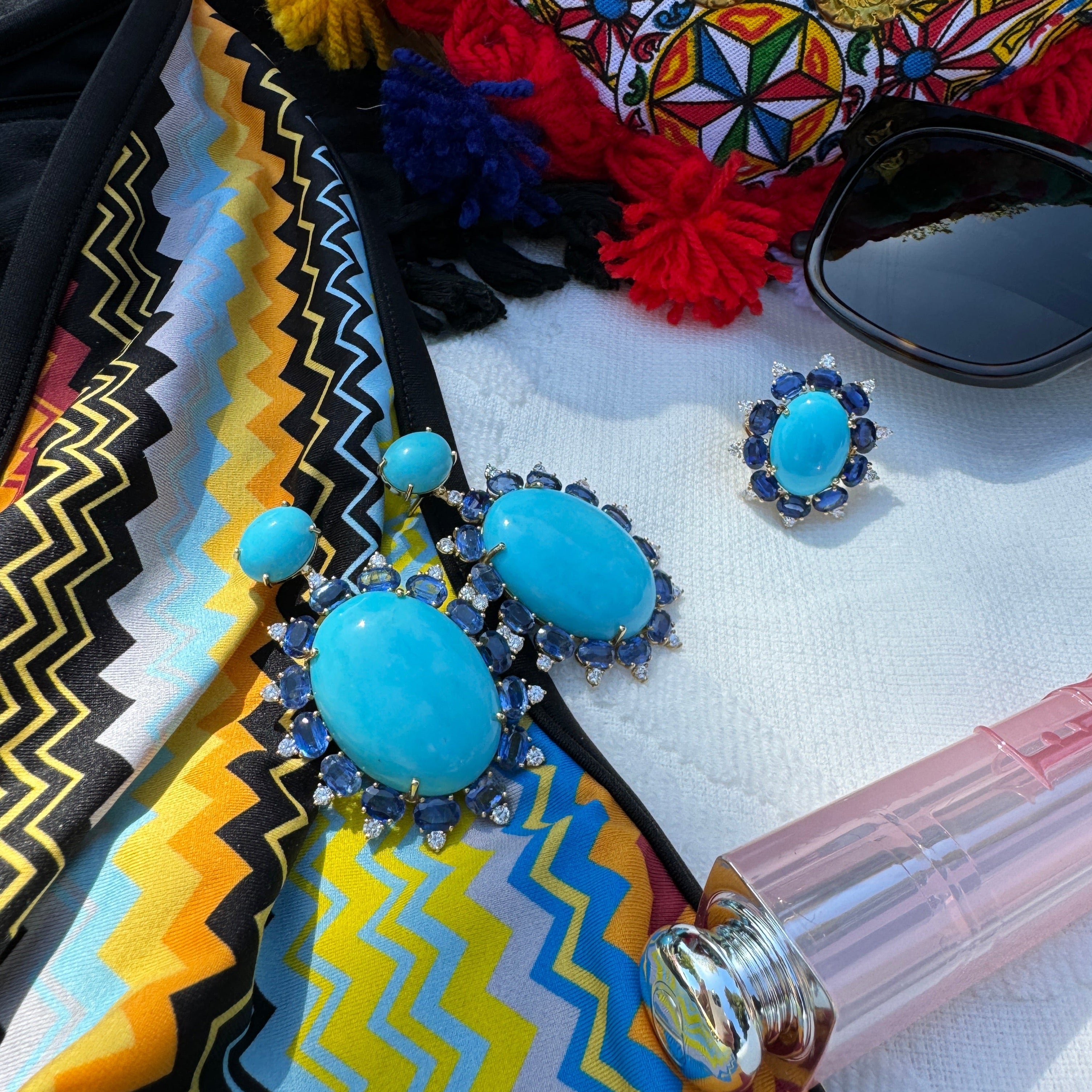 a-furst-sole-drop-earrings-natural-arizona-turquoise-kyanite-diamonds-18k-yellow-gold-O2014GTUKY1