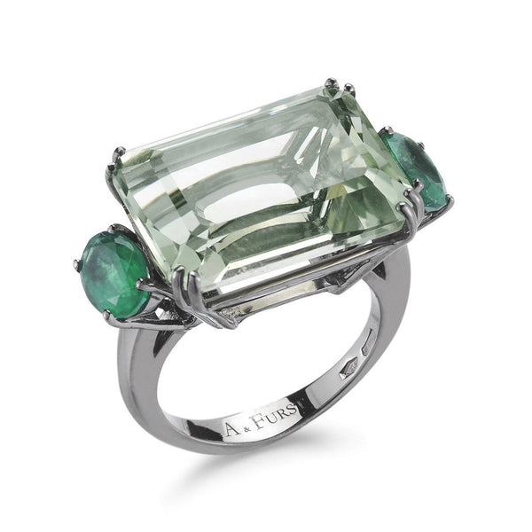 a-furst-party-cocktail-ring-prasiolite-emeralds-blackened-gold-A1500NP3