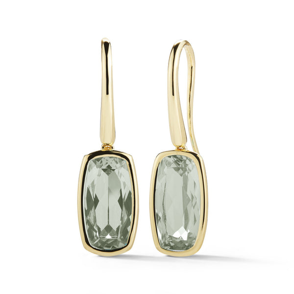 A & Furst - Gaia - Drop Earrings with Prasiolite, 18k Yellow Gold