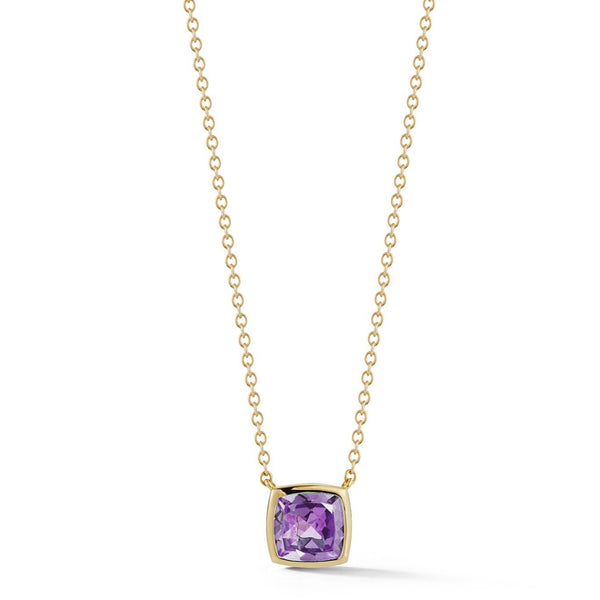 A & Furst - Gaia - Small Pendant Necklace with Amethyst, 18k Yellow Gold