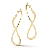 A & Furst - Aqua - Large Hoop Earrings, 18k Yellow Gold