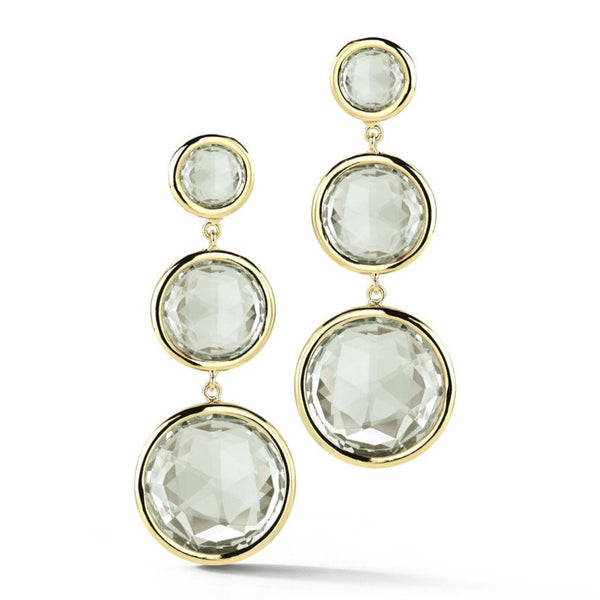 Jicky - Drop Earrings with Prasiolite, 18k Yellow Gold