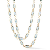 A & Furst - Gaia - Long Necklace with Blue Topaz, 18k Yellow Gold
