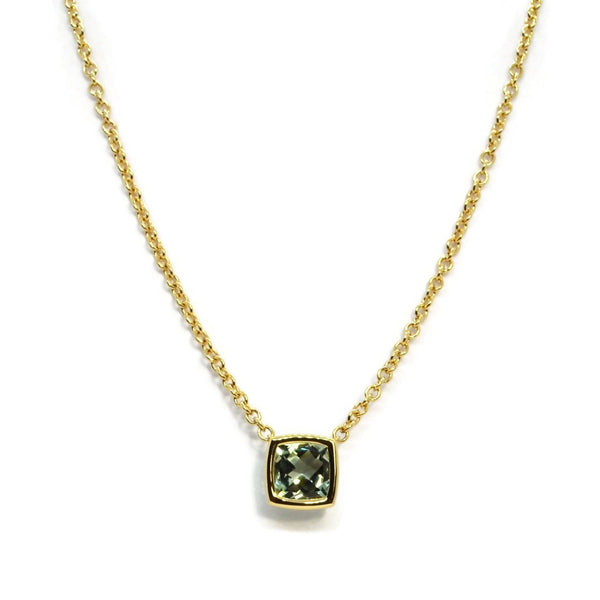 A & Furst - Gaia - Pendant Necklace with Prasiolite, 18k Yellow Gold