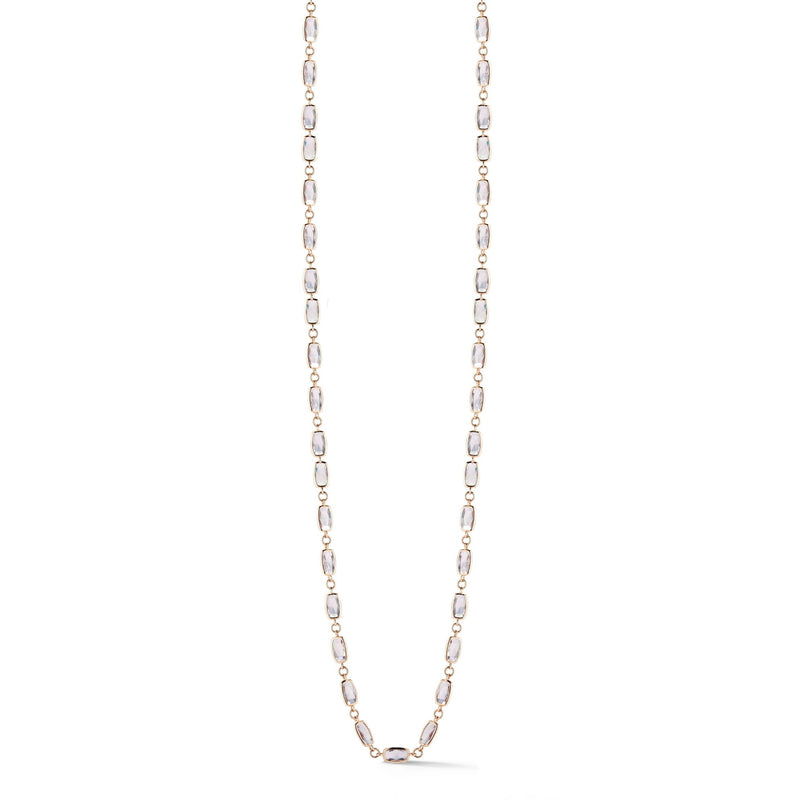A & Furst - Gaia - Long Necklace with Rose de France, 18k Rose Gold