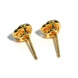 A & Furst - Gaia - Heart Stud Earrings with Citrine, 18k Yellow Gold