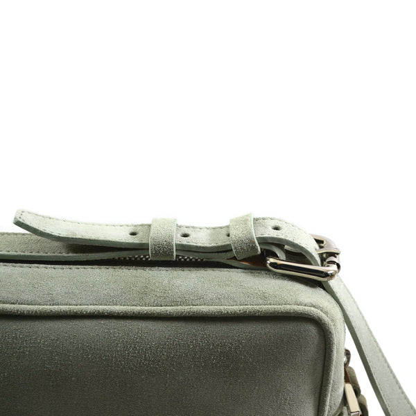 A & Furst - Medium Crossbody - Handbag, Everest Green Color Suede Leather
