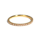A & Furst - France - Eternity Band Ring with White Diamonds all around, 18k Rose Gold