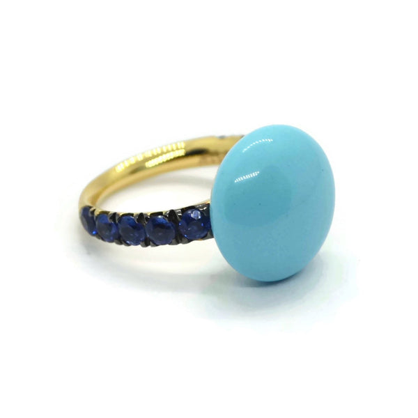 A-FURST-BONBON-STACKABLE-RING-TURQUOISE-KYANITE-YELLOW-GOLD-A1210GNKYTU