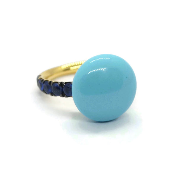 A-FURST-BONBON-STACKABLE-RING-TURQUOISE-KYANITE-YELLOW-GOLD-A1210GNKYTU