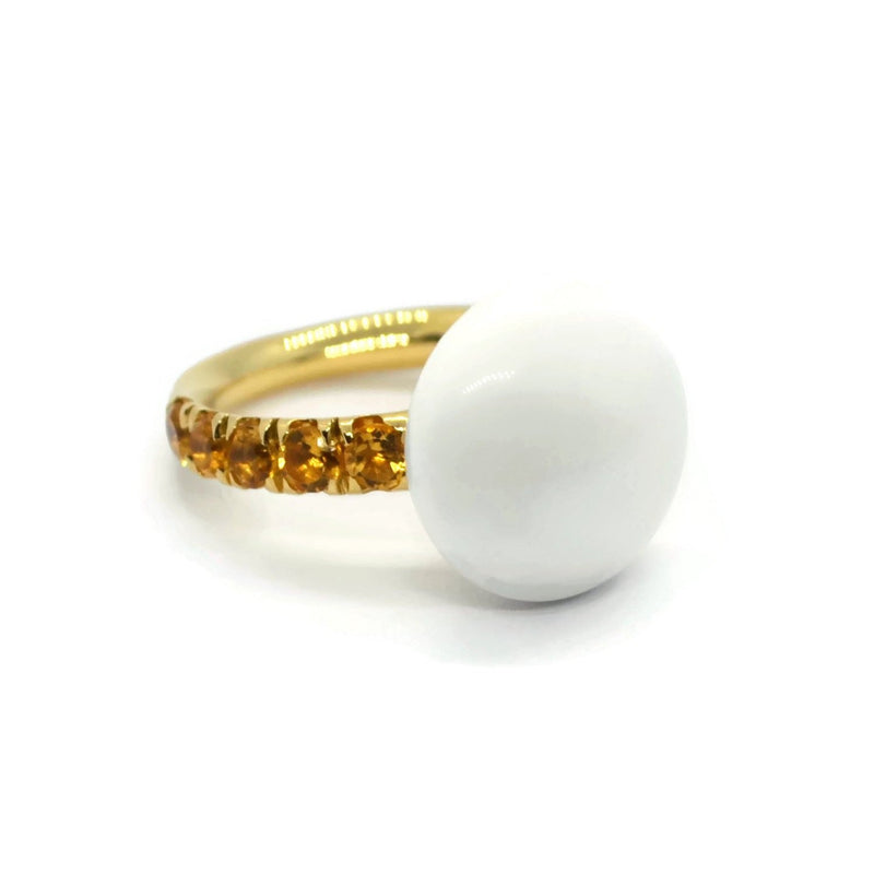 A-FURST-BONBON-STACKABLE-RING-WHITE-AGATE-CITRINE-YELLOW-GOLD-A1210GCKO