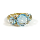A-FURST-LILIES-3-STONE-RING-BLUE-TOPAZ-DIAMONDS-YELLOW-GOLD-A1400GUU1
