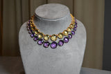 A-FURST-LILIES-GRADUATED-NECKLACES-CITRINE-ORANGE-SAPPHIRE-AMETHYST-TSAVORITE