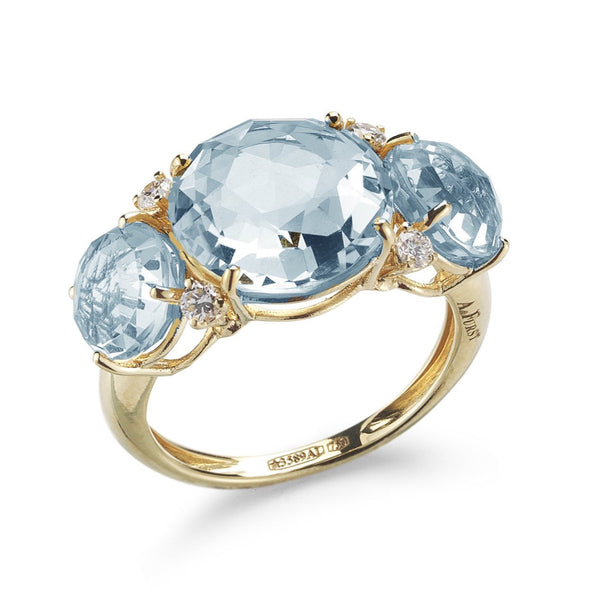 A-FURST-LILIES-RING-BLUE-TOPAZ-DIAMONDS-YELLOW-GOLD-A1400GUU1