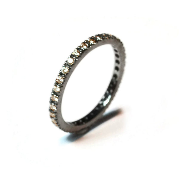 A-FURST-FRANCE-ETERNITY-BAND-RING-BROWN-DIAMONDS-BLACKENED-GOLD-A1290NY-1.5