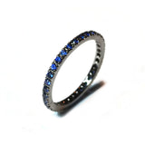 A-FURST-FRANCE-ETERNITY-BAND-RING-BLUE-SAPPHIRES-BLACKENED-GOLD-A1290N4-1.5