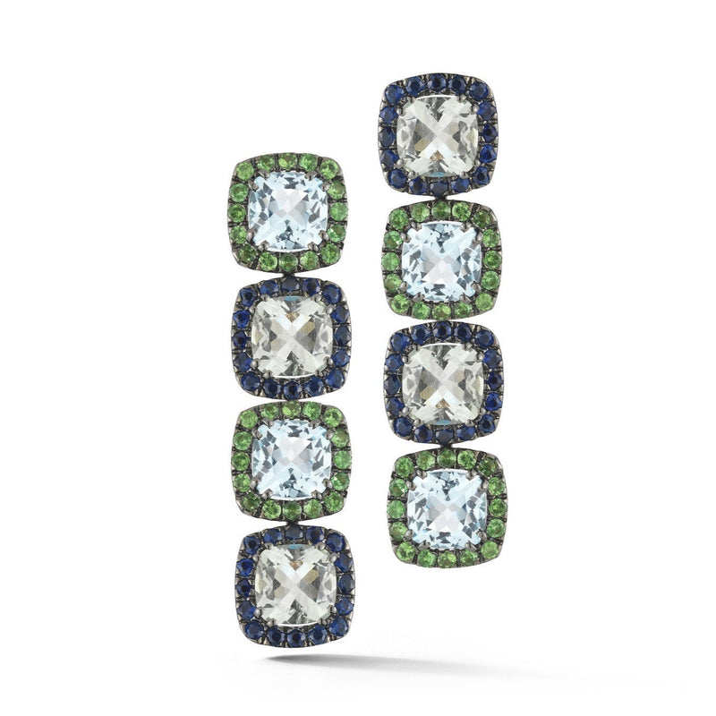 A-FURST-DYNAMITE-DROP-EARRINGS-BLUE-TOPAZ-BLUE-SAPPHIRES-PRASIOLITE-TSAVORITE-BLACKENED-GOLD-O1324NUTSP4