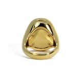 Essential - Cocktail Ring with Blue Topaz, 18k Yellow Gold