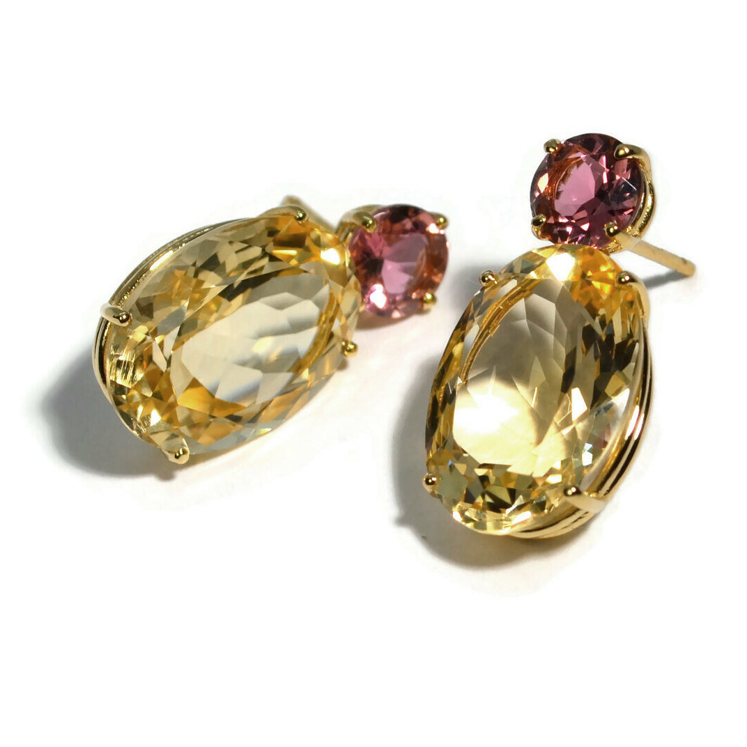 a-furst-party-drop-earrings-pink-tourmaline-citrine-yellow-gold-O1550GTRCC