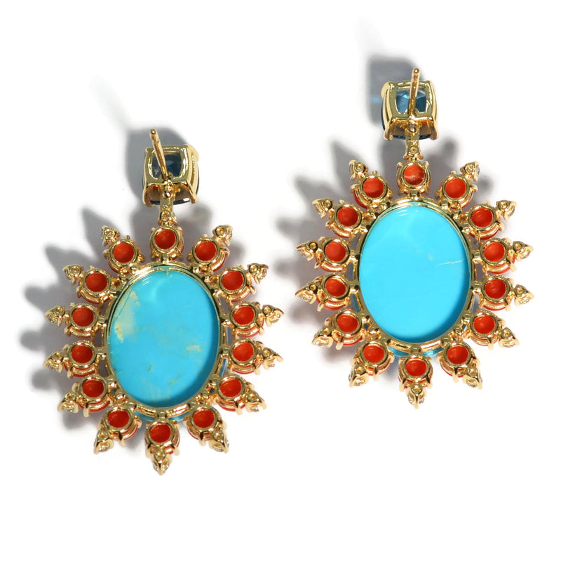 a-furst-sole-drop-earrings-arizona-turquoise-coral-london-blue-topaz-diamonds-18k-yellow-gold-O2056GTUK1UL