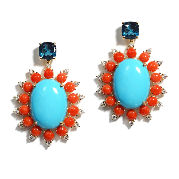 a-furst-sole-drop-earrings-arizona-turquoise-coral-london-blue-topaz-diamonds-18k-yellow-gold-O2056GTUK1UL